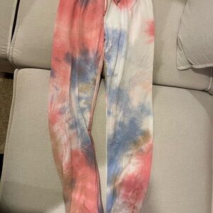 Vibrant Tie-Dye Joggers - Multicolor